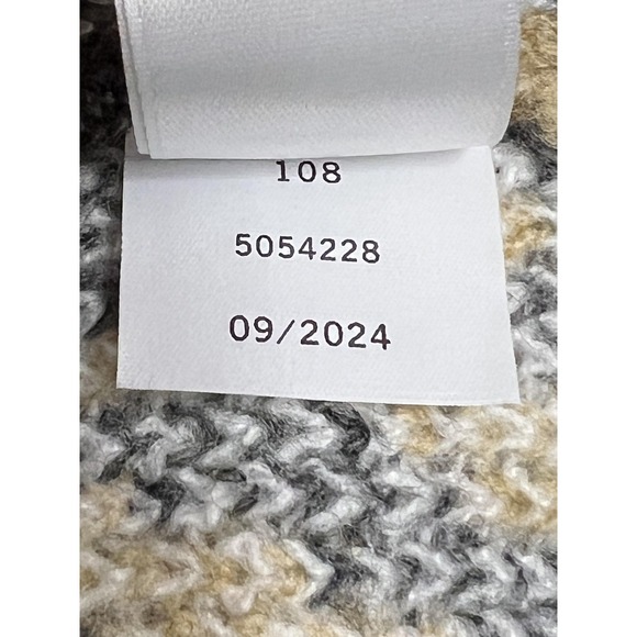 1.STATE Sweater Womens Large Cream Tan Johnny Collar Fair Isle Pullover Knit‎ - Picture 11 of 12